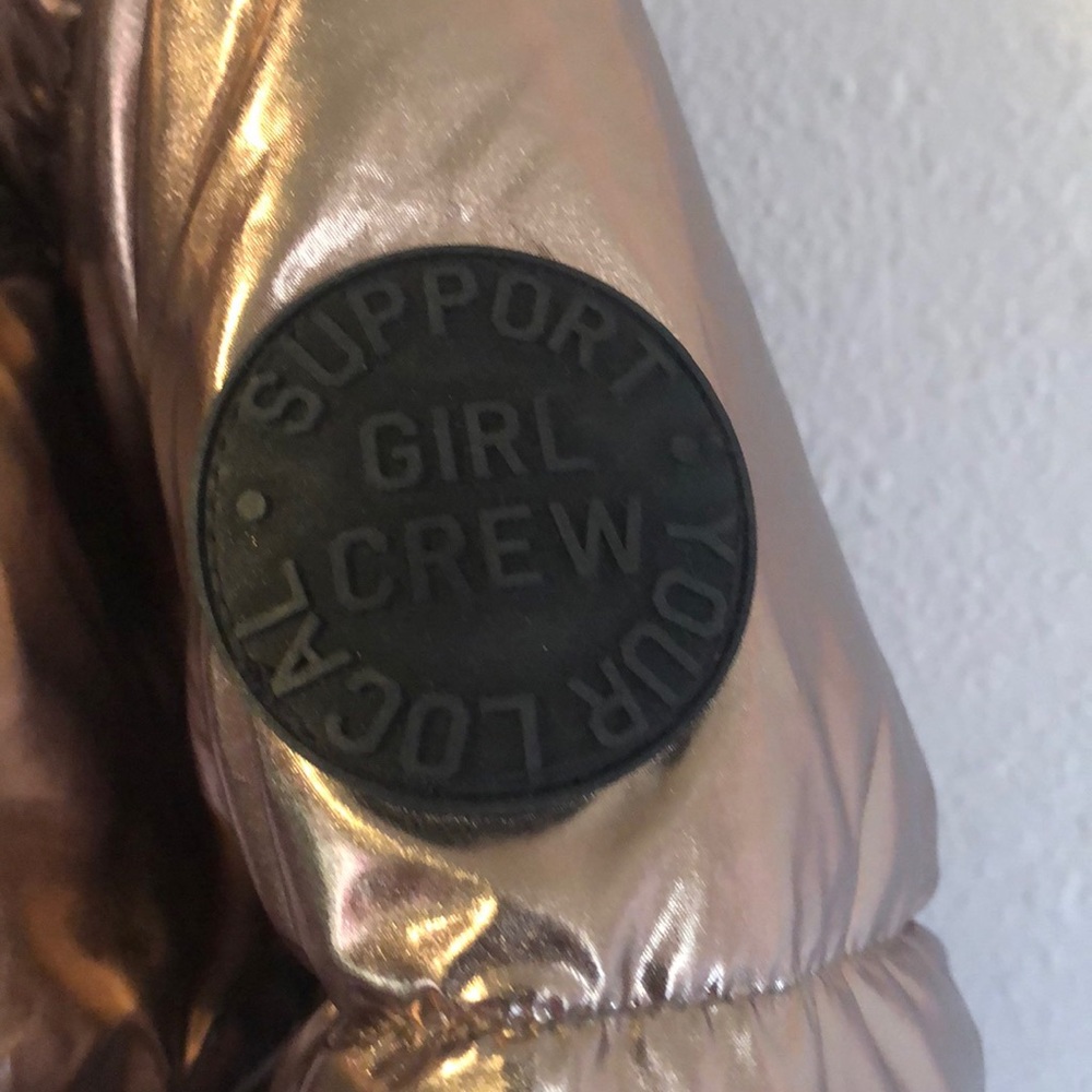 Gold Bomber Jacket - image 4